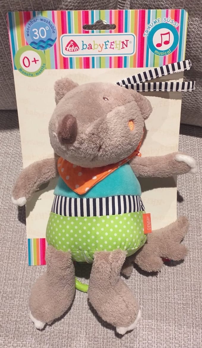 Babyfehn Muziek knuffel - Muziek doos -