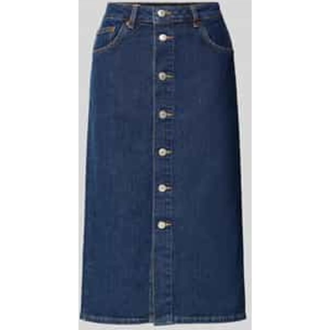 Jeansrok met knoopsluiting