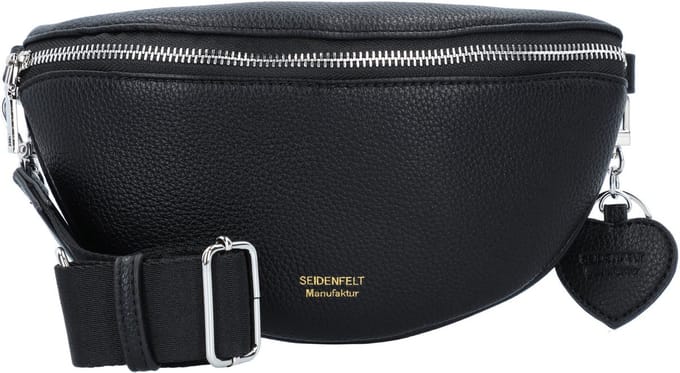 SEIDENFELT MANUFAKTUR Schoudertas Bjuv Beltbag Black Zwart