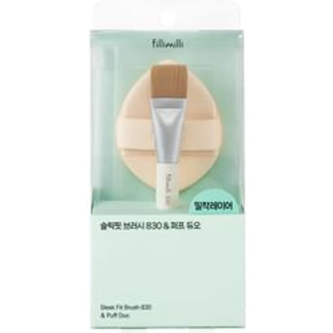 fillimilli - Sleek Fit Brush 830 & Puff Duo Set 2 pcs