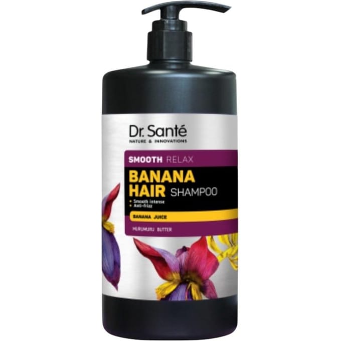 Dr.Sante Banaan Haar Intensieve Gladheid Haar Set Shampoo Smoothness 1000ml
