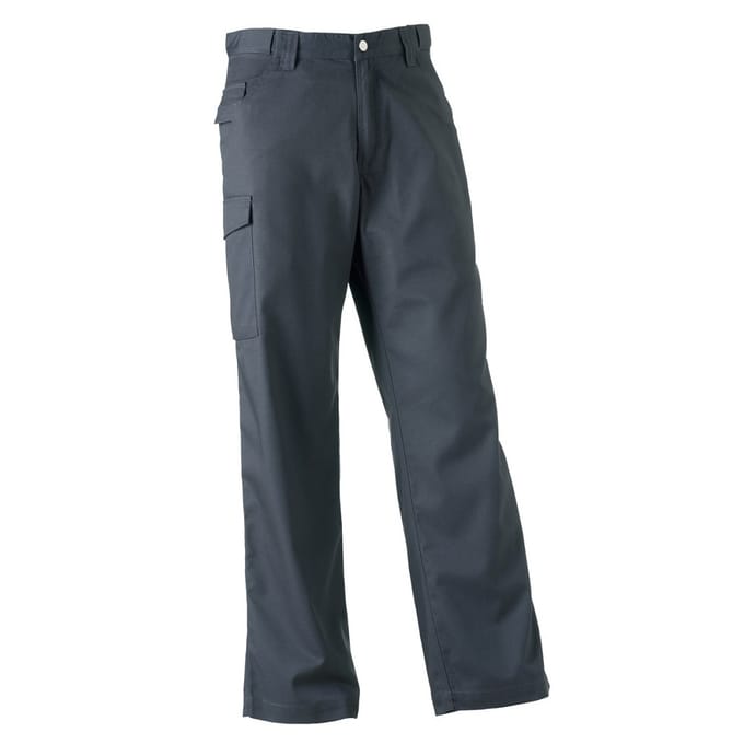 Russell Werkkleding Heren Polycotton Twill Broek / Broek (Regular) (Konvooi Grijs)