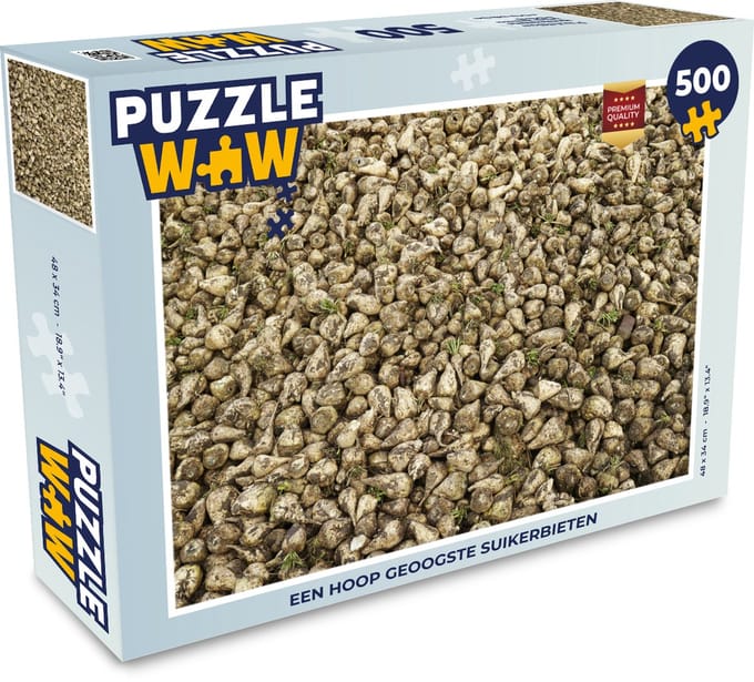 Puzzel Een hoop geoogste suikerbieten - Legpuzzel - Puzzel 500 stukjes