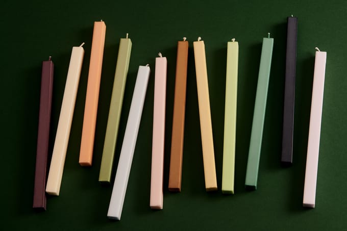 HAY Square Kaars set van 4 - fresh