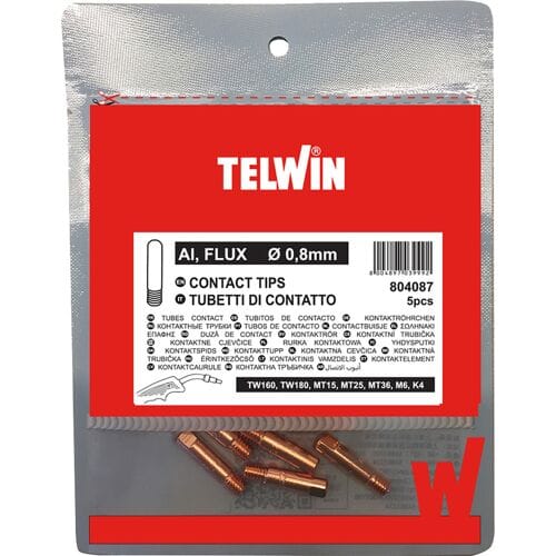 Telwin lastips flux Ø0,8mm (5 Stuks)