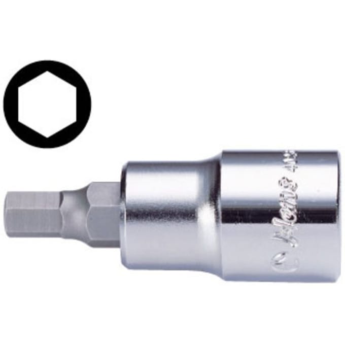 Zeskantig inzetstuk HANS 1/4 inch 7 mm