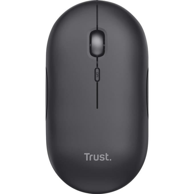 Trust Puck - Draadlloze Muis - Ultra dun - Oplaadbaar - USB-ontvanger - Zwart
