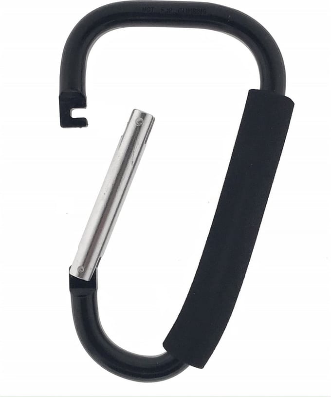 Benson Karabijnhaak XXL - Metaal - Softgrip Handvat - 200 mm - Zwart