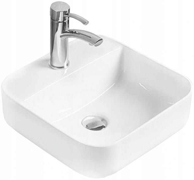 Mexen Silvia opzetwastafel 39 x 39 cm, wit - 21863900