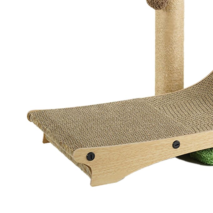 Krabpaal met Strandstoel Multifunctioneel Sisal 4 Seizoenen Universeel Krabplank voor Katten beige