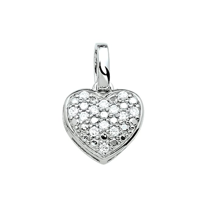 hanger hart zirkonia zilver gerhodineerd