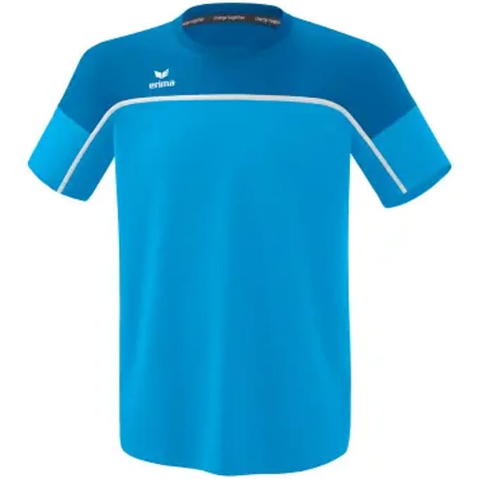 Erima Change T-Shirt Kinderen - Wit / Curaçao | Maat: 152