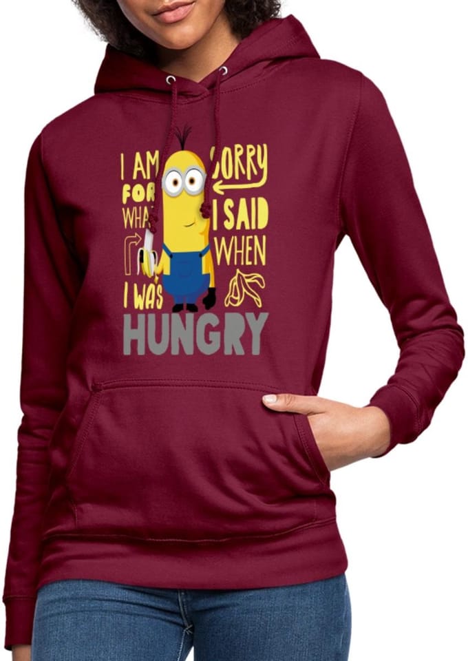 Minions Kevin Honger Banaan Hoodie Dames