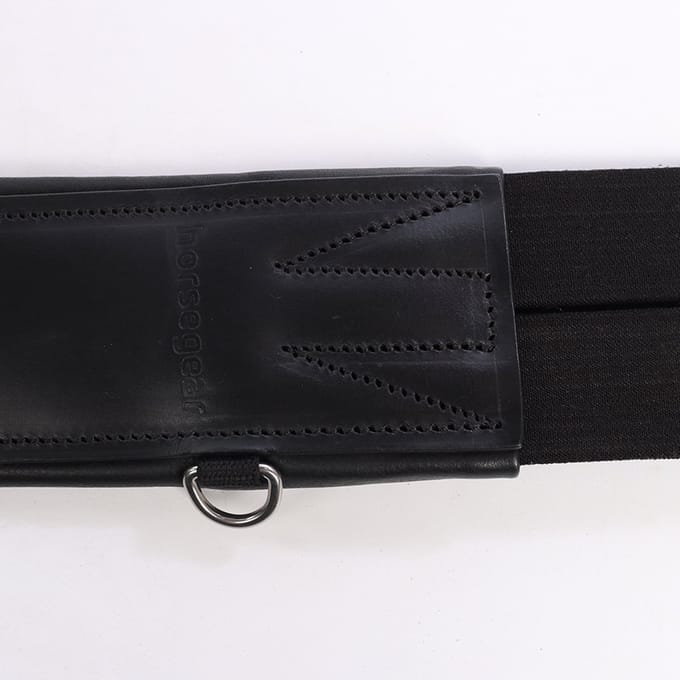Horsegear Singel Horsegear Hgluxe Leather Zwart