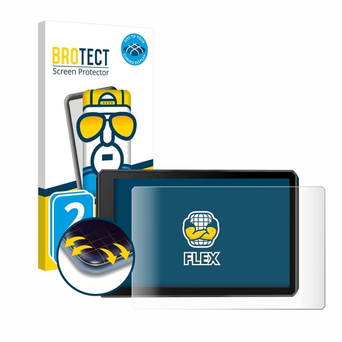 BROTECT - Screenprotector voor Garmin zumo XT2 - Folie Beschermfolie transparant volledig dekking - 2 Stuks