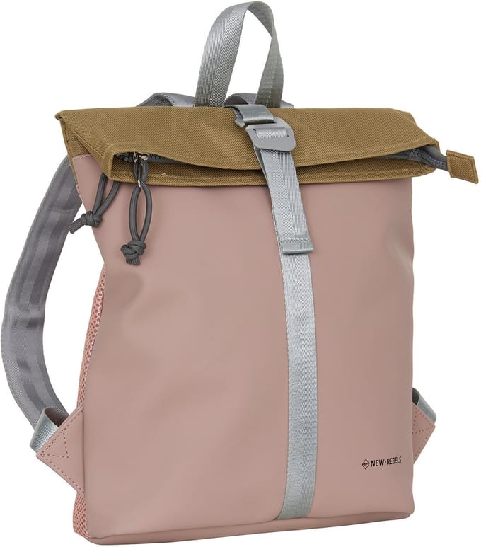 New Rebels Ferron Los Angeles oudroze 7L Rolltop Rugzak Waterafstotend