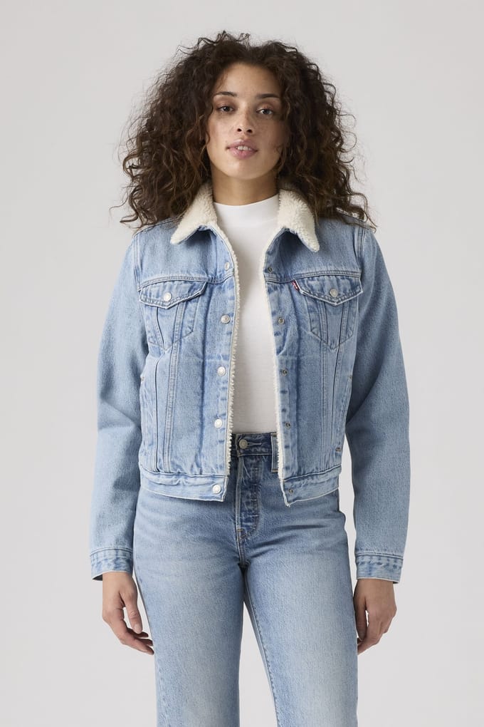 Levi's Original Sherpa Trucker Jacket Größe: S | Jeansjacken Outlet | Damen