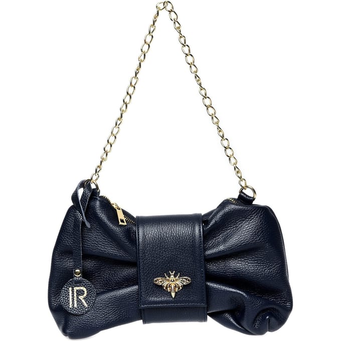 Isabella Rhea Blauw Rundleer Tas