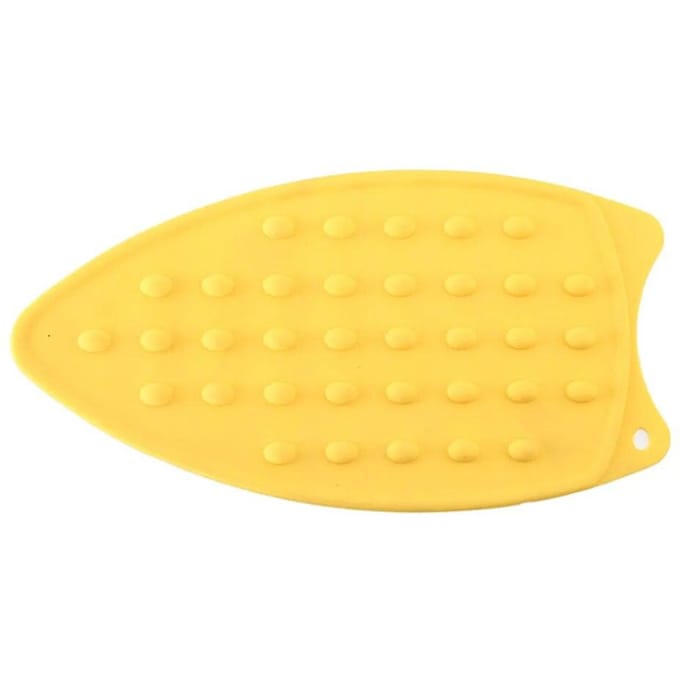 Iron Pad Draagbare Siliconen Strijkijzer Rust Pad Placemat Voor Strijkplank Hittebestendige Strijkijzer Tafelmat geel