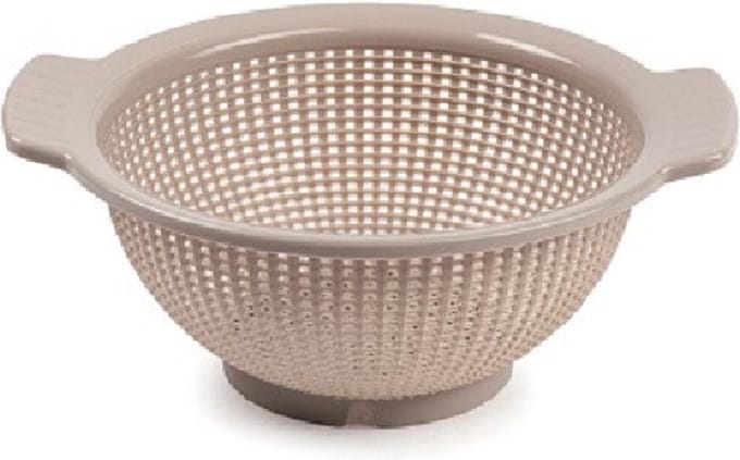 Plasticforte Vergiet - kunststof - zeep - D23 x H10 cm - taupe