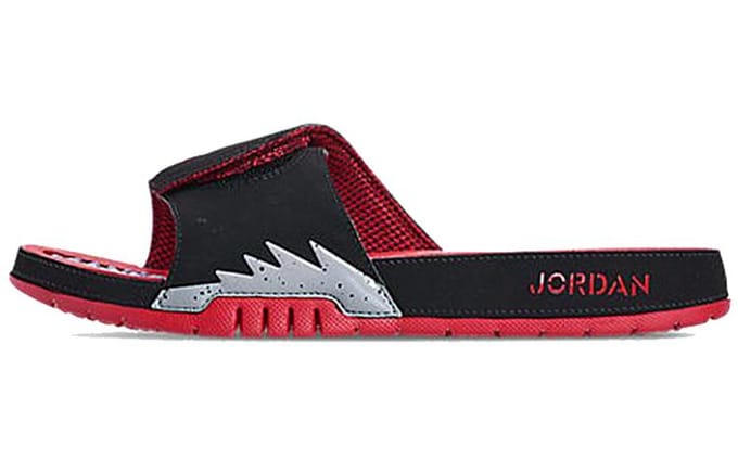 Jordan Hydro 5 Rétro Noir Gris Particule Rouge Université 555501-060 42.5 red