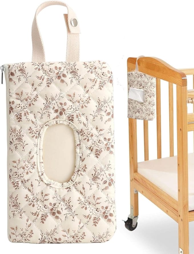 Veeg houder reizen - Waterdichte container - Kinderwagen organizer - Afneembaar dispenserontwerp - 20x10cm - A