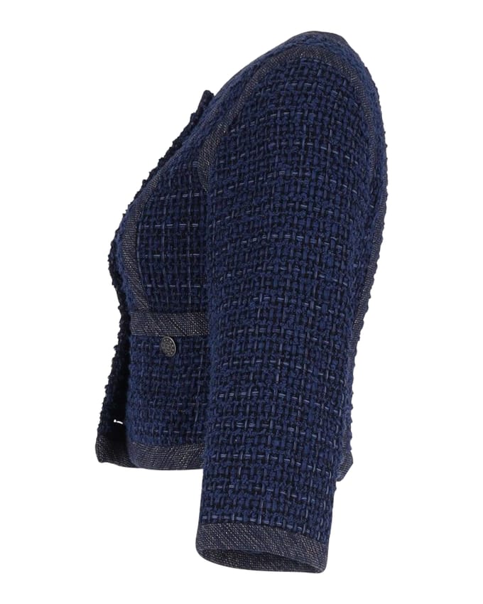 Chanel Avondjas in Marineblauwe Katoen