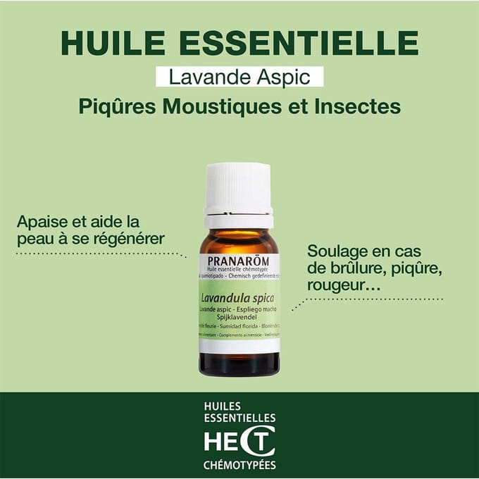 Pranarôm Essentiële Olie Spijklavendel | Muggen- en Insectenbeten 10 Etherische olie