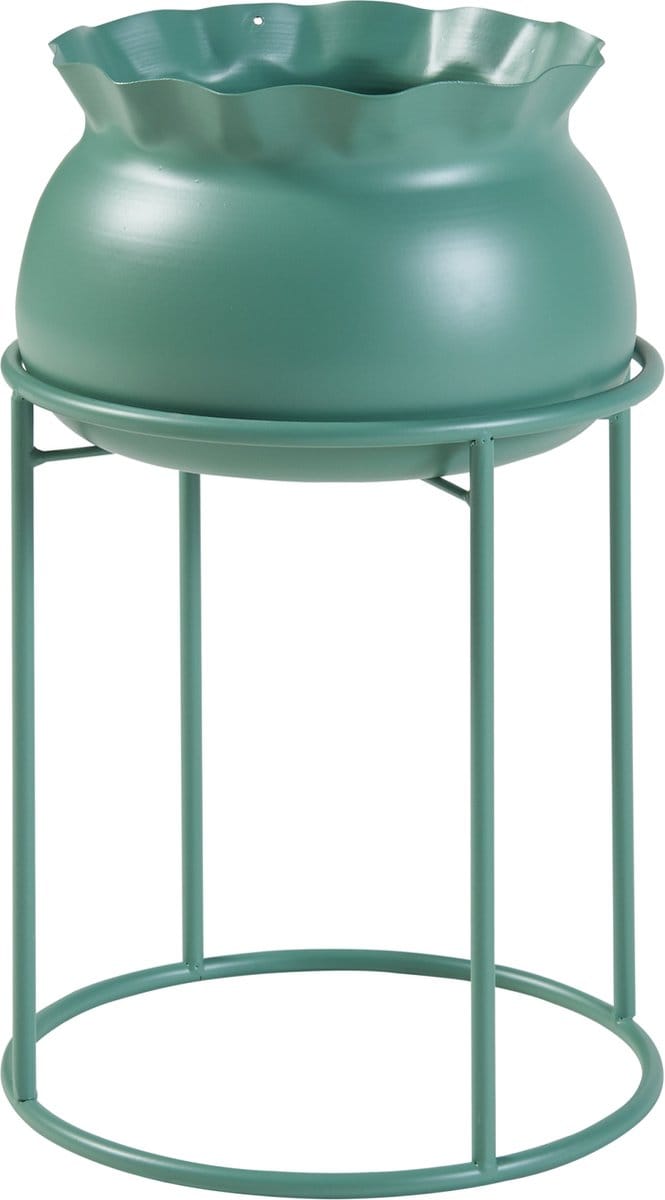 Plantenstandaard Assen 38x23,5 cm groen [en.casa]