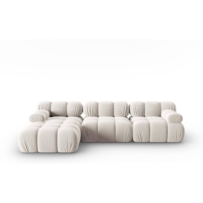 Modulaire-4-zitshoekbank Tropea links velvet | Milo Casa