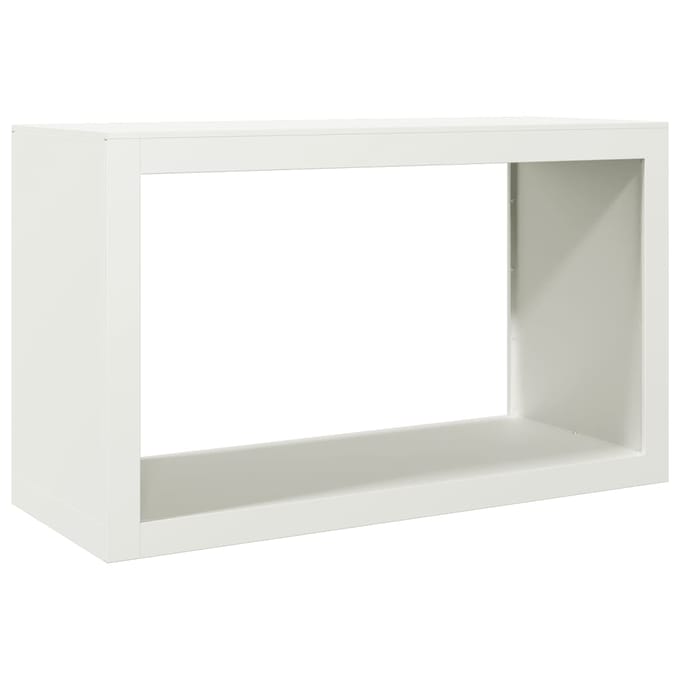 vidaXL - Haardhoutrek - 100x40x60 - cm - staal - wit