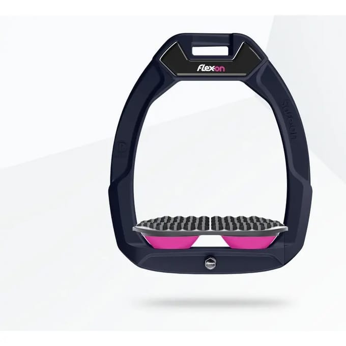 Veiligheidsstijgbeugels Endurance Blauw/Grijs/Roze Flex-On Safe-On