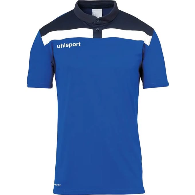 Uhlsport Offense 23 Polo Kinderen - Royal / Marine / Wit | Maat: 152