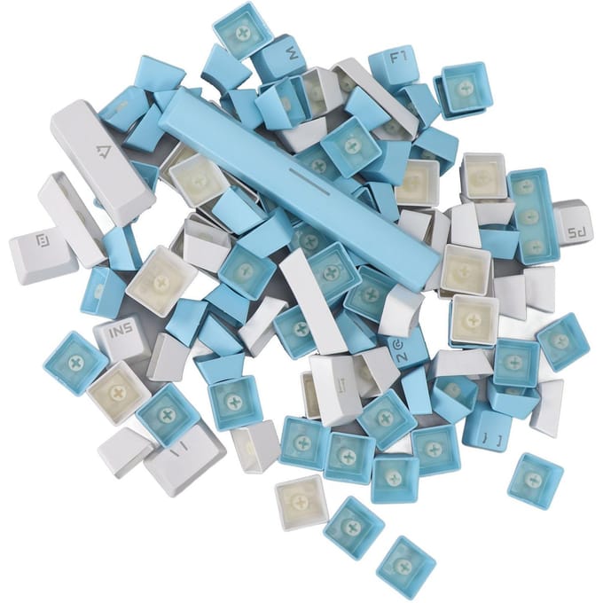 Keycap Computer Universeel Slijtvast Dubbele Kleurafstemming Ergonomisch Doorschijnend KeycapBlauw veelkleurig