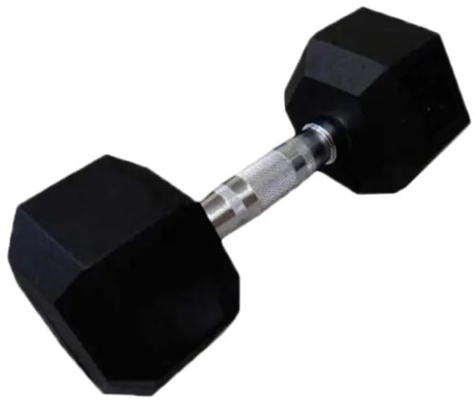 Softee Hex Dumbbell 15kg Zilver