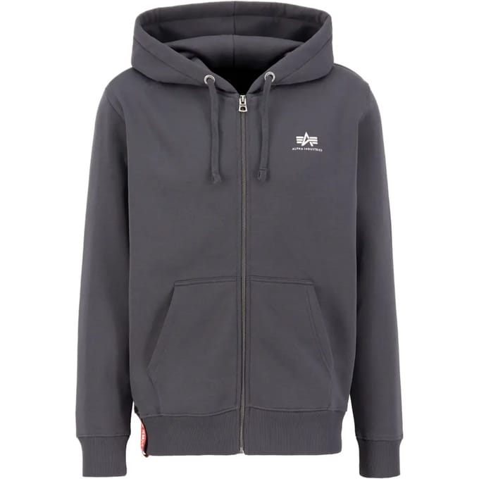 Hooded sweatshirt met rits Alpha Industries Basic