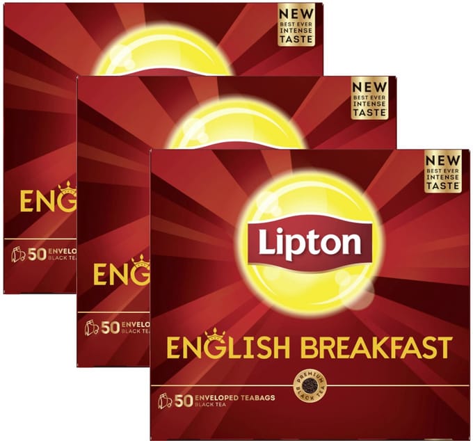 Lipton English Breakfast - Multipack - Thee - 150 (3x50) Stuks