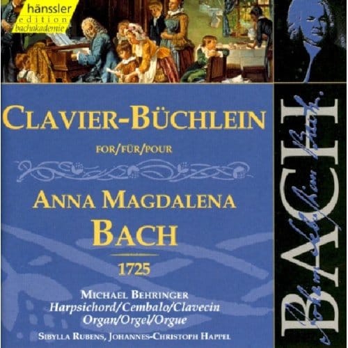Michael Behringer, Sibylla Rubens, Johannes-Christoph Happel - J.S. Bach: Clavier-Büchlein For Anna Magdalena (2 CD)