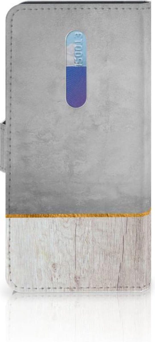 Xiaomi Redmi K20 Pro Book Style Case Wood Concrete
