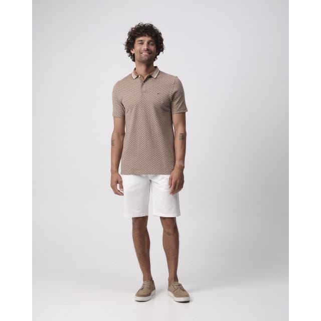 Campbell Stanson aop polo met korte mouwen