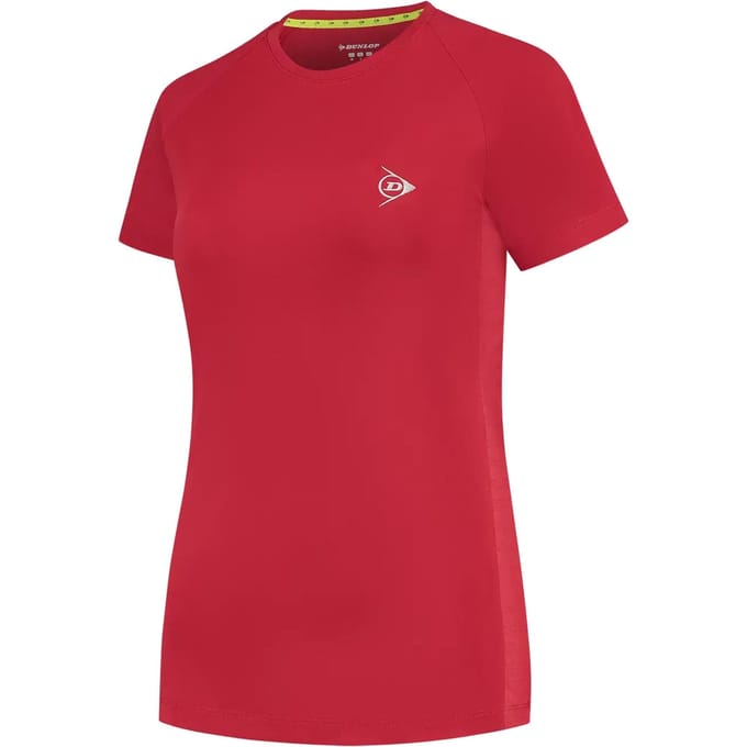 Dunlop Club Crew T-shirt Dames-Rood