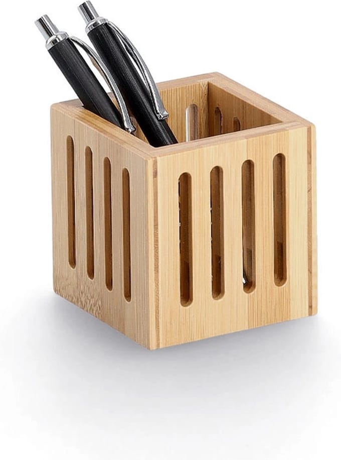 Zeller bamboe pennenbakje present - Hout - Duurzaam