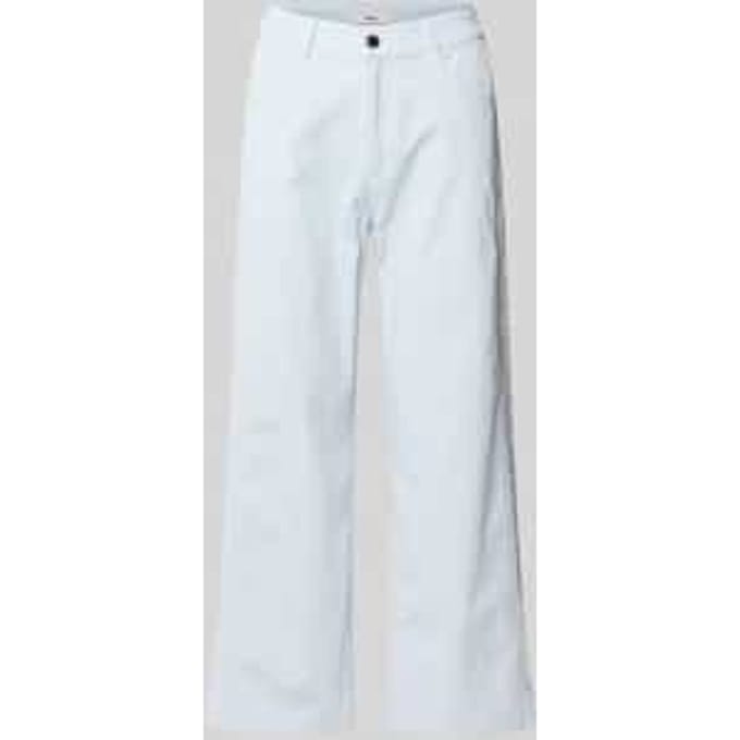 broek met rechte pijpen van katoenmix model 'MAINE S'