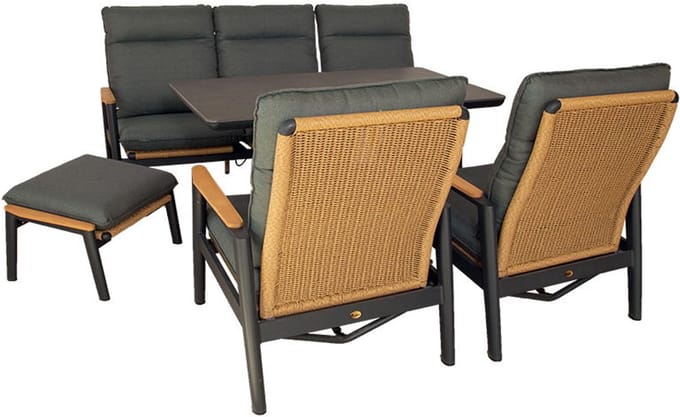 Louviers lounge set midnight grey Oosterik Home