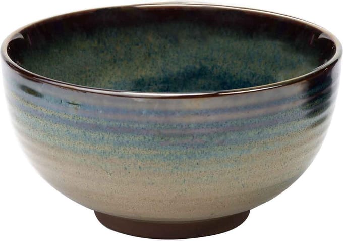 Okarito Lagoon Ontbijtbol D16xh8,5cmzand-blauw