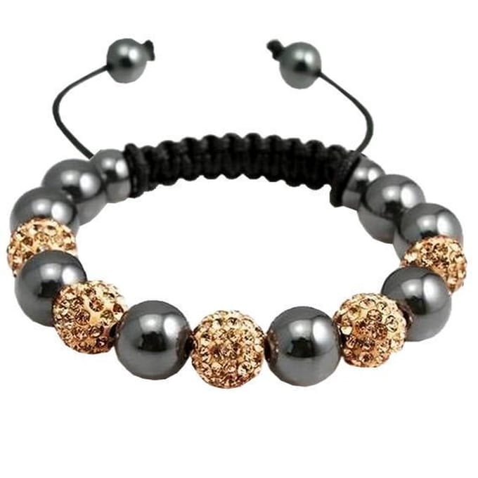 Fako Bijoux® - Armband - Disco Dots - Combi - Goudkleurig