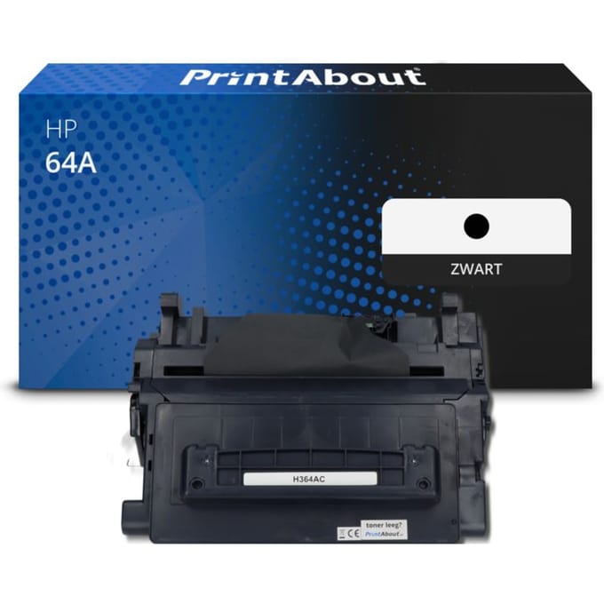 PrintAbout huismerk Toner 64A (CC364A) Zwart Geschikt voor HP