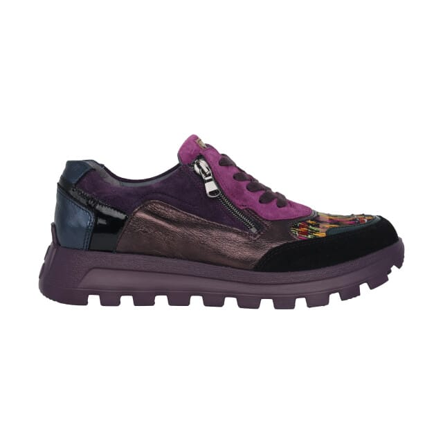 Waldläufer H-Ajala - dames sneaker - Paars - maat 37.5 (EU) 4.5 (UK)