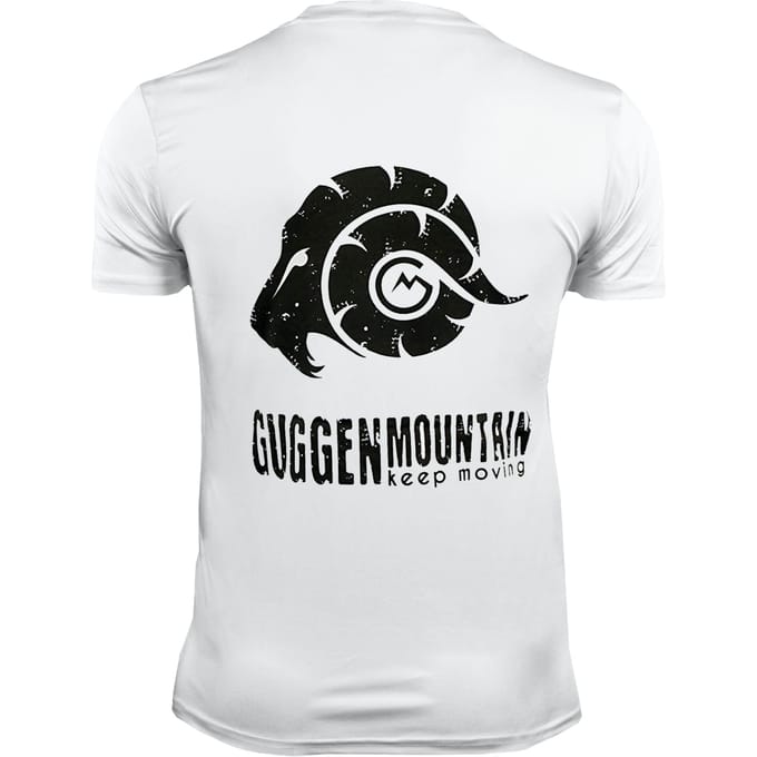 Heren Fitness Functioneel T-shirt met Logo Sport Outdoor Wit