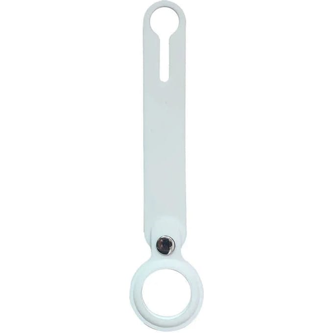 Silicone Lus Sleutelhanger - Wit - Geschikt Voor AirTag